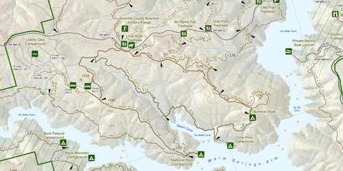 Interactive Maps   LakeSonoma Map 